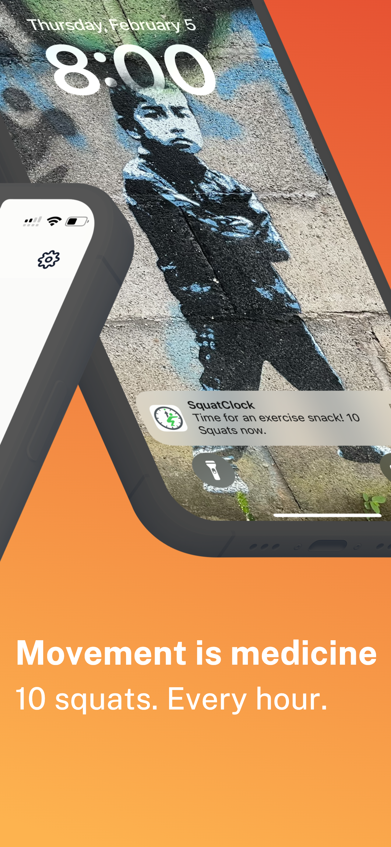 Movement is medicine - stay active with SquatClock